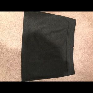 Charcoal gray short skirt